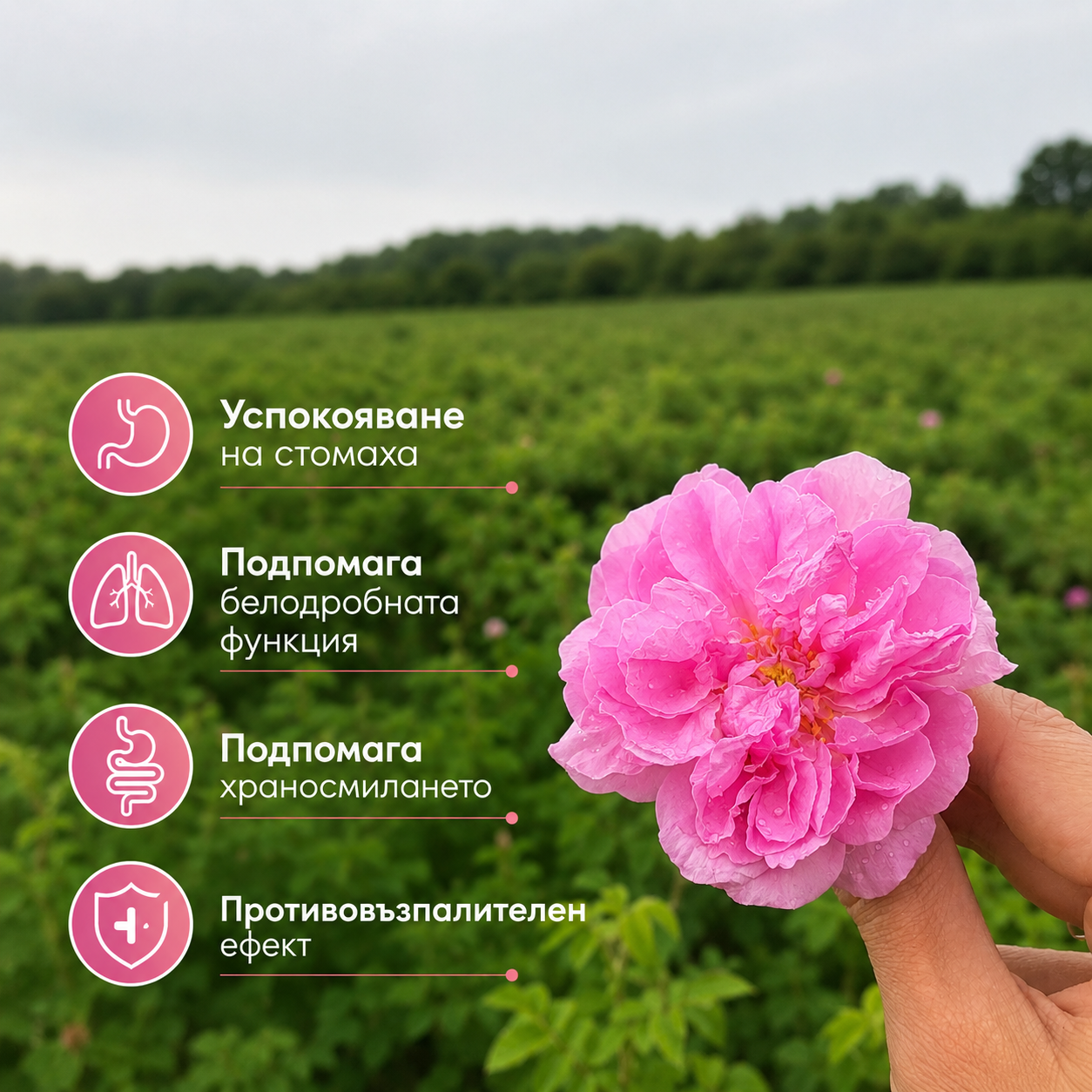 Перли с етерично масло от роза Дамасцена